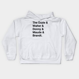 Big Lebowski Names Kids Hoodie